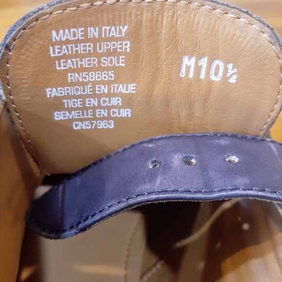 JWN Easton Monk Strap  Men Leather Italian Shoe Gray  Size M 10.5 JWN - Picture 4 of 5